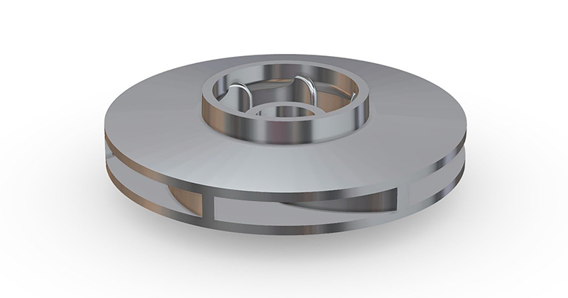 3D MetalForge printed a whole impeller